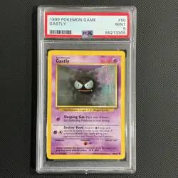 1999 POKEMON BASE SET #50 GASTLY PSA 9 - Image 1