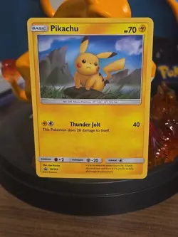 Pokemon Pikachu TCG Holo Blackstar Promo SM183 - Image 1