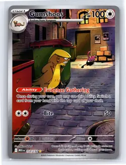 Gumshoos 153/132 - Pokemon Mega Evolution - Illustration Rare Holo - NM - Image 1