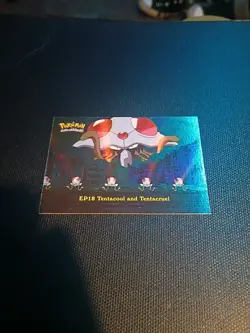 Pokemon TCG Tentacool And Tentacruel EP18 Holo Foil Topps T.V. Animation - LP - Image 1