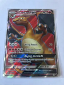 2017 POKEMON SM BLACK STAR PROMO SM60 FULL ART/CHARIZARD GX CHARIZARD GX PREMIUM - Image 1