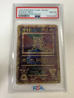 2000 POKEMON GAME MOVIE POKEMON 2000 MOVIE ANCIENT MEW PSA 8 (A) - Image 1