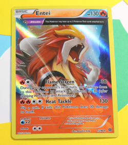 Pokemon TCG Entei 15/98 XY Ancient Origins Holo - Image 1