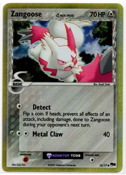 Zangoose Delta Species 015/017 Pokemon TCG EX Pop Series 5 Holo - Image 1