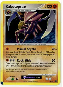 Kabutops 4/99 Pokemon TCG Platinum Arceus Holo Rare - Image 1