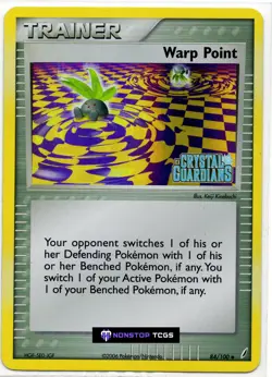 Warp Point 84/100 Pokemon TCG EX Crystal Guardians Reverse Holo Stamped - Image 1