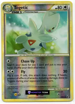 Togetic 39/90 Pokemon TCG HGSS Undaunted Reverse Holo - Image 1