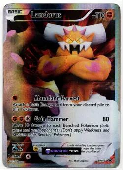 Landorus BW43 Pokemon TCG Black & White Holo Rare Full Art - Image 1