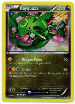 Rayquaza 93/113 Pokemon TCG Black & White Legendary Treasures Holo Rare - Image 1