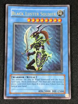 YUGIOH BLACK LUSTER SOLDIER SYE-024 ULTRA LIGHT PLAY - Image 1