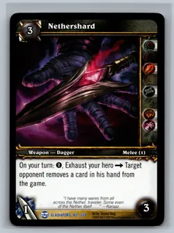 World of Warcraft TCG Nethershard #182/208 WOW Blood of Gladiators - Image 1