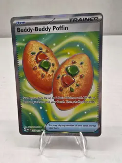 Pokemon Card TCG: Buddy Buddy Poffin 167/132 Mega Evolution Ultra Rare M/NM - Image 1