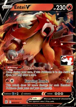 Pokemon Entei V Prize Pack Series Cards 022/172 Near Mint NM - Image 1