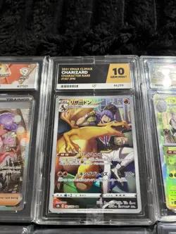 Pokemon TCG Graded Card Slabs ACE bundle X 8 charizard dark machamp 10 9. Sir - Image 3