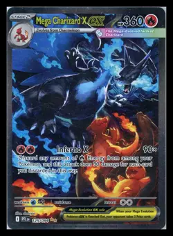 Mega Charizard X ex 125/094 SIR Phantasmal Flames Pokemon Card - Image 1