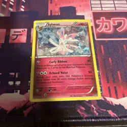 Sylveon 72/111 Pokemon TCG XY Furious Fists Cracked Ice Holo Card 2014 - Image 1