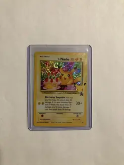 Pokemon Pikachu TCG Birthday Celebrations Holo Rare Card #24 Authentic - Image 1