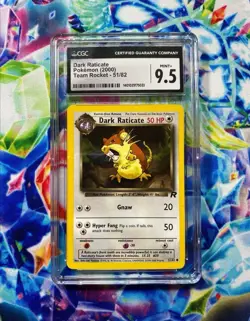 Dark Raticate - (51/82) Team Rocket - CGC 9.5 Mint+ Graded - WOTC - Pokemon Card - Image 1