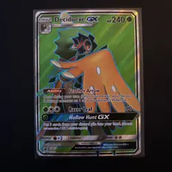Pokemon Decidueye GX #SM37 Full Art Black Star Promo Card 2017 Moderately Played - Image 1