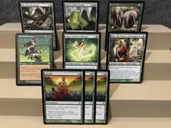 Magic The Gathering MTG High Value Green Rare Card Lot - 9 Card Lot - Beautiful 696735808655 - Image 1
