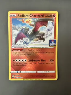 Pokemon TCG GYM stamp Radiant Charizard 020/159 CRZ South East Asia Promo Card - Image 1
