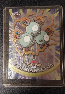 2000 TOPPS Pokemon Magneton #82 TV Animation - Series 2 Holo Foil + Free Card - Image 1