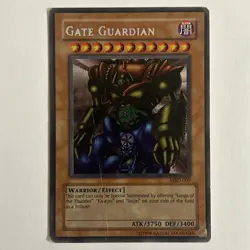 1996 Yu-Gi-Oh! TCG Gate Guardian Metal Raiders MRD-000 Secret Rare HP/DMG Card! - Image 1