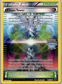 Chaos Tower 094/124 Holofoil Promo League & Championship Cards Pokemon LP - Image 1