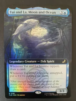 Tui and La, Moon and Ocean MTG Avatar TLE 0181 Rare Foil Extended Art NM - Image 1
