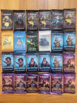 Huge Lot of 24 Magic The Gathering Sealed Packs - Unopened Draft & Set Boosters! - Image 1