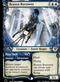 Throne of Eldraine #281 Brazen Borrower (Showcase) - Image 1