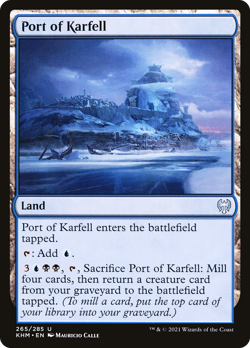 x4 Port of Karfell KHM MTG Kaldheim 265/285 UNCOMMON M/NM 4x - Image 1