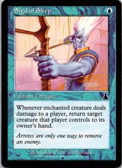 MTG Magic The Gathering Sigil of Sleep Urza's Destiny Played See Scan H - Image 1