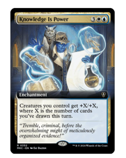 Knowledge is Power (Extended Art) Commander: Murders at Karlov Manor MTG - Image 1