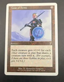 Coat of Arms 7th Edition MTG Regular Lightly Played - Image 1