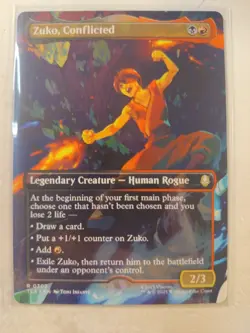 Zuko, Conflicted - Borderless TLA MTG EN NM 0302 Avatar Magic The Gathering - Image 1