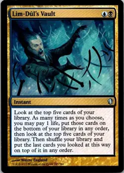 MTG Magic The Gathering Lim-Dul's Vault 2013 Commander Played See Scan - Image 1
