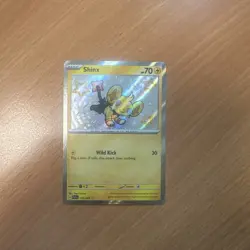 Pokemon TCG Shinx Paldean Fates Holo Card 135/091 Baby Shiny Rare - Image 1