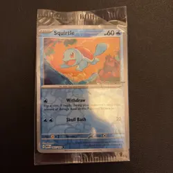 Pokemon TCG Squirtle 007/165 - Pokemon Center Stamped 151 Promo Sealed - Image 1