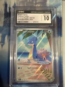 Pokemon TCG Misty's Lapras Destined Rivals 194/182 Mint CGC 10 Gem MT English - Image 1