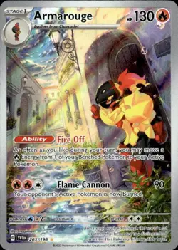 Pokemon Armarouge SV01: Scarlet & Violet Base Set 203/198 Near Mint NM - Image 1