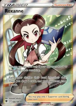 Pokemon Roxanne (Full Art) SWSH10: Astral Radiance 188/189 Near Mint NM - Image 1