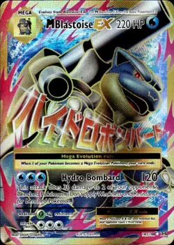 Pokemon M Blastoise EX (Full Art) XY - Evolutions 102/108 Mild Play - Image 1
