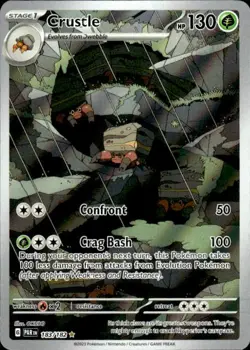 Pokemon Crustle SV04: Paradox Rift 183/182 Near Mint NM - Image 1