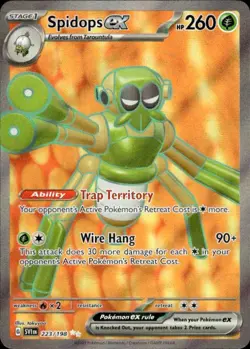 Pokemon Spidops ex SV01: Scarlet & Violet Base Set 223/198 Near Mint NM - Image 1