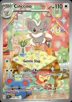 Pokemon Cinccino SV05: Temporal Forces 183/162 Near Mint NM - Image 1