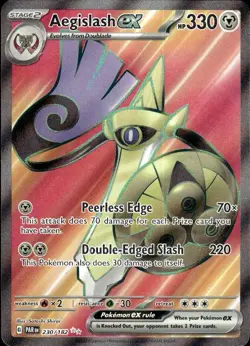 Pokemon Aegislash ex SV04: Paradox Rift 230/182 Near Mint NM - Image 1