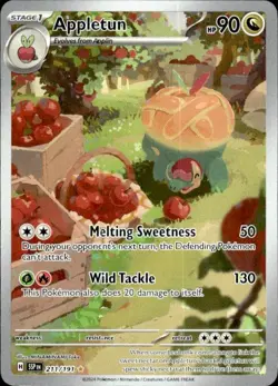 Pokemon Appletun SV08: Surging Sparks 211/191 Near Mint NM - Image 1