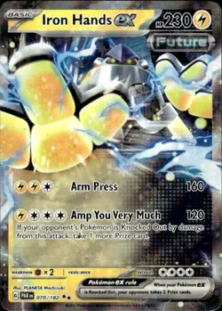 Pokemon Iron Hands ex SV04: Paradox Rift 070/182 Near Mint NM - Image 1