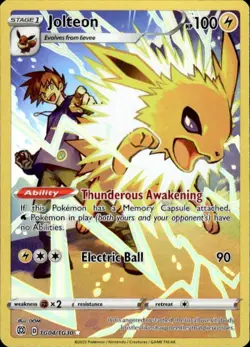 Pokemon Jolteon SWSH09: Brilliant Stars Trainer Gallery TG04/TG30 Near Mint NM - Image 1